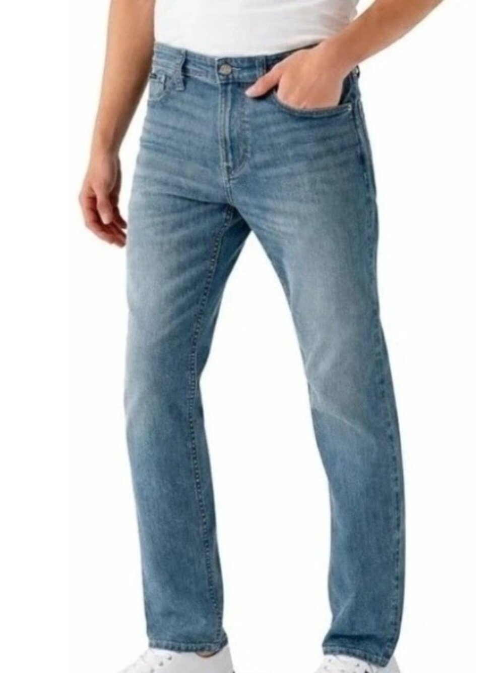 NWT Calvin Klein Jeans Men's 32x29 Light Wash Straight Fit Denim